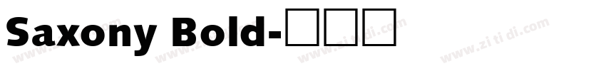 Saxony Bold字体转换